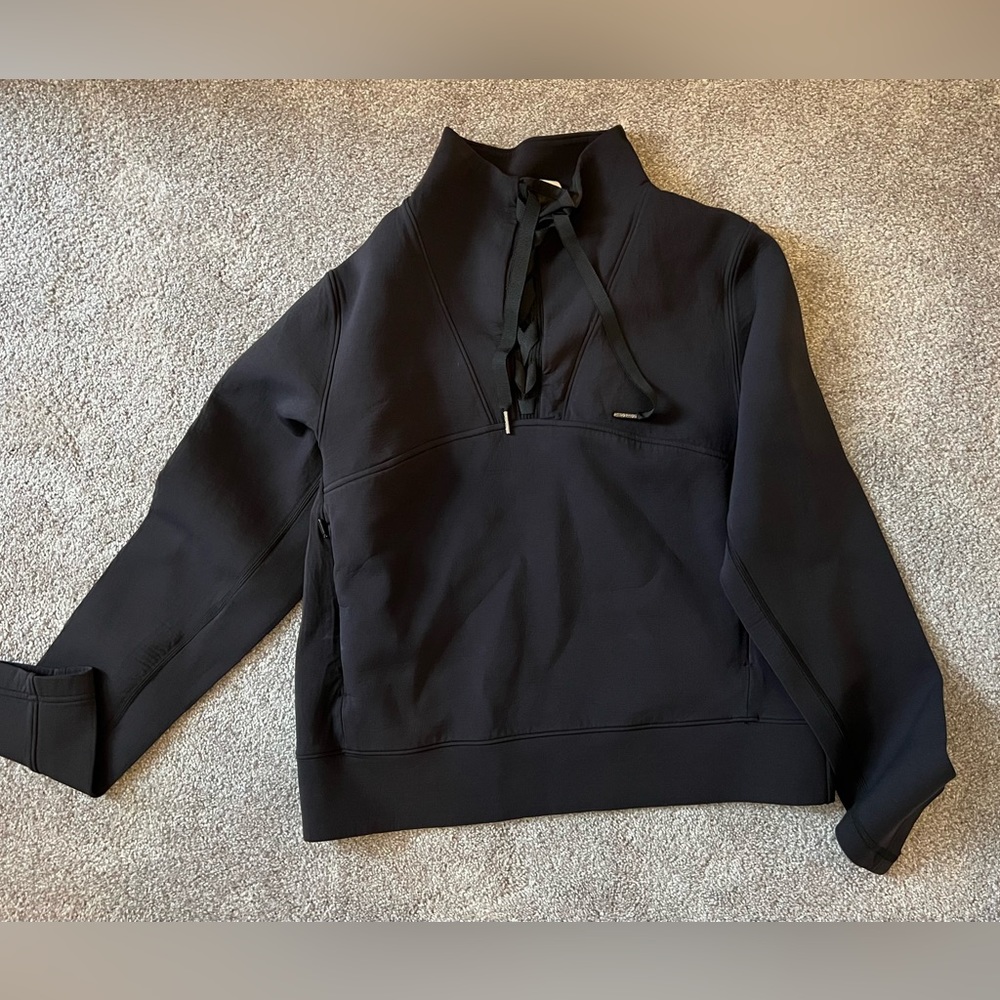 lululemon black athletic jacket / sweater - size 10